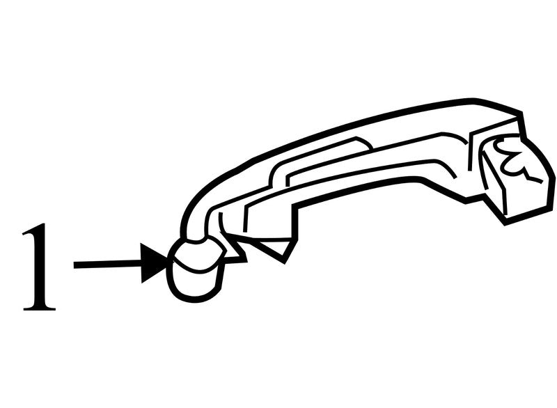 6921033080A0 2004-2009 Toyota Prius Driver Rear RL Exterior Door Handle Used OEM 6921033080A0