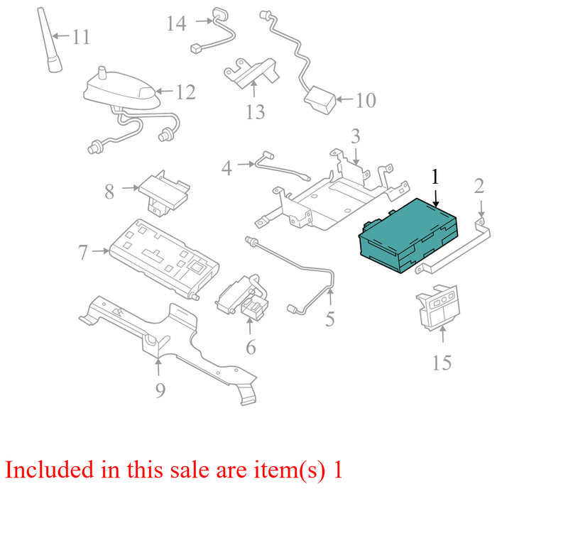 12207519 1999-2006 GMC Yukon GPS Navigation Communication Control Module Used OEM 1220751