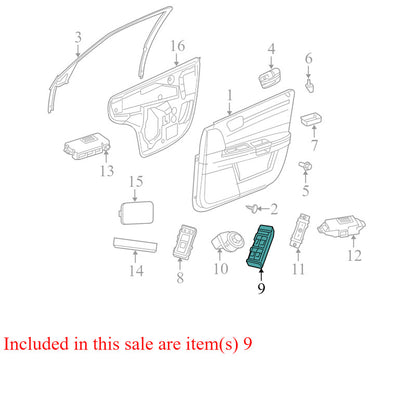 04602780AA 2008-2010 Dodge Charger Driver FL Master Window Switch Used OEM 4602342AH