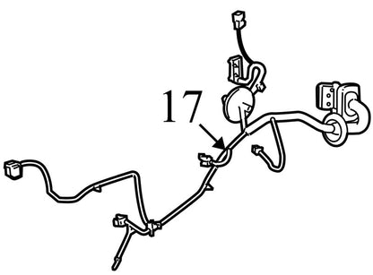 22759359 2008-2012 Chevrolet Malibu Passenger FR Door Wiring Harness Used 22759359 OEM