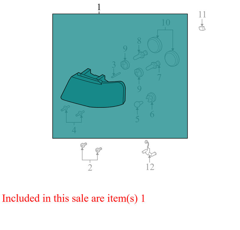 6L1Z13008BA 2003-2006 Ford Expedition Driver FL Headlight Assembly Used 6L1Z13008BA OEM