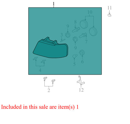 6L1Z13008BA 2003-2006 Ford Expedition Driver FL Headlight Assembly Used 6L1Z13008BA OEM