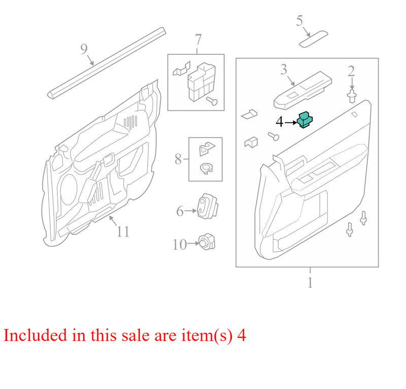8L8Z14529AB 2008-2012 Ford Escape Driver FL Master Window Switch Used OEM 8L8T14540ACW