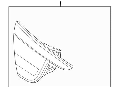 22985776 2012-2017 Buick Verano RL Back Up Light Assembly Used 22985776 OEM
