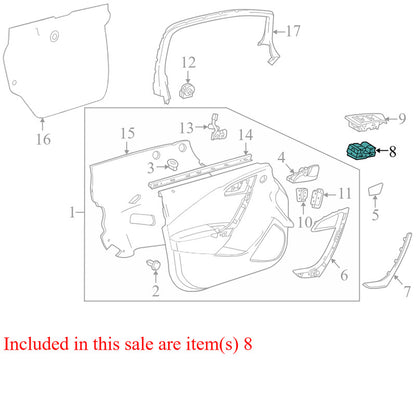 22747944 2012-2014 Verano Driver Front Left Door Window Switch Used 22747944 w/o opt AED