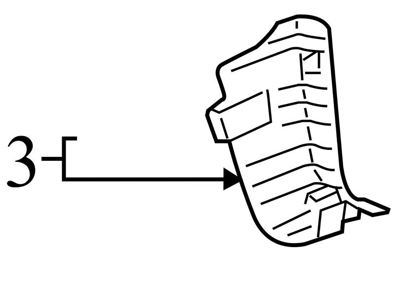 6211208020E0 2011-2014 Toyota Sienna Passenger RH Kick Trim Used OEM 62111-08020