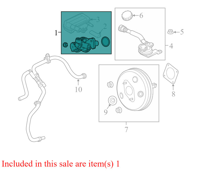 C1BZ2140A 2011-2019 Ford Fiesta Brake Master Cylinder C1BZ2140A 