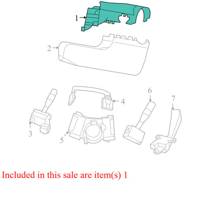 1JL081DVAB 2009-2010 Dodge Journey Upper Steering Column Shroud Piece Used OEM 1JL08TRMAB