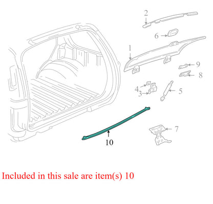 15735060 1998-2005 Chevrolet Blazer Rear Trunk Hatch Seal Used OEM 15735060