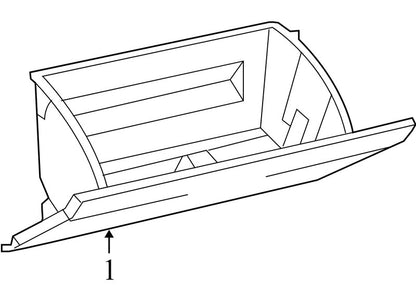 1AE15XDVAC 2008-2010 Dodge Avenger Front Glove Box Assembly Used 1AE15BD1AC 