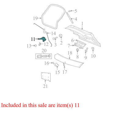 4589176AC 2007-2012 Dodge Caliber Rear Liftgate Latch Used 4589176AC OEM