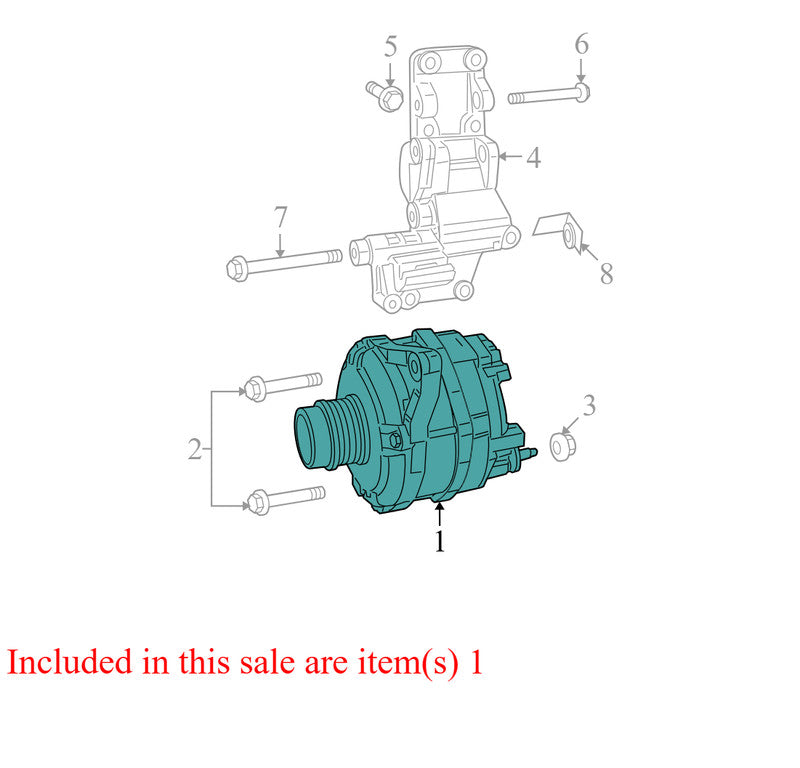 4801323AK 2007-2012 Dodge Caliber Alternator 2.0L Used 4801323AK OEM