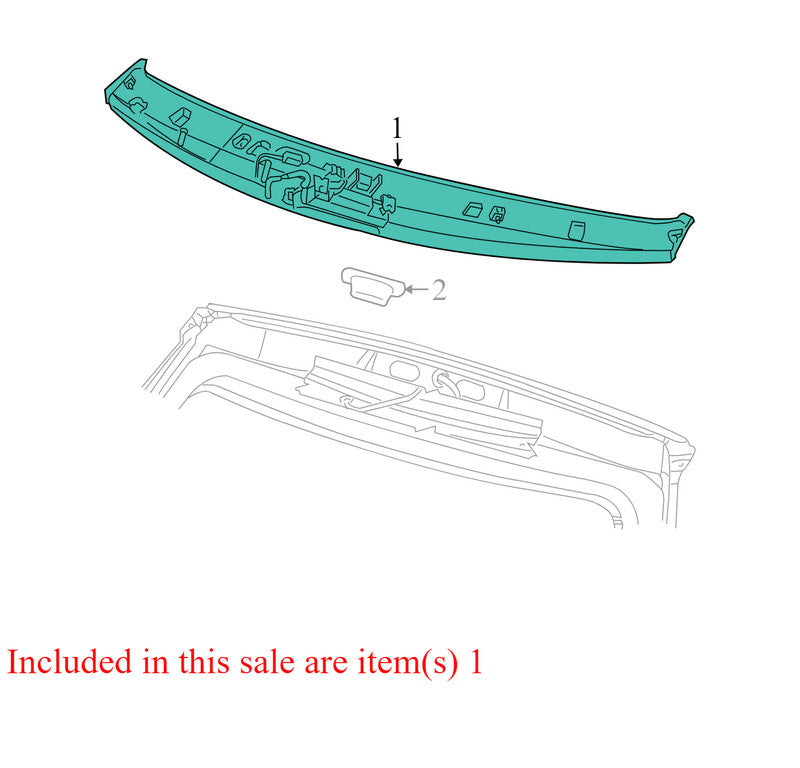 5102340AA 2004-2008 Chrysler Pacifica Rear Spoiler Used OEM 0UK90TRMAE