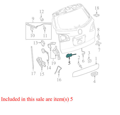 13503467 2009-2016 Buick Enclave Rear Liftgate Latch Used 13503467 OEM