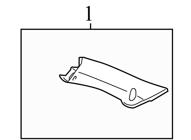 25854455 2009-11 Chevrolet Impala Passenger FR Body A-Pillar Trim Panel Used 25854455 OEM