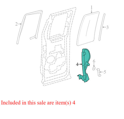 6L3Z1827000BA 2004-2008 Ford F-150 Driver Rear RL Window Regulator Used OEM 6L3Z1827000BA 