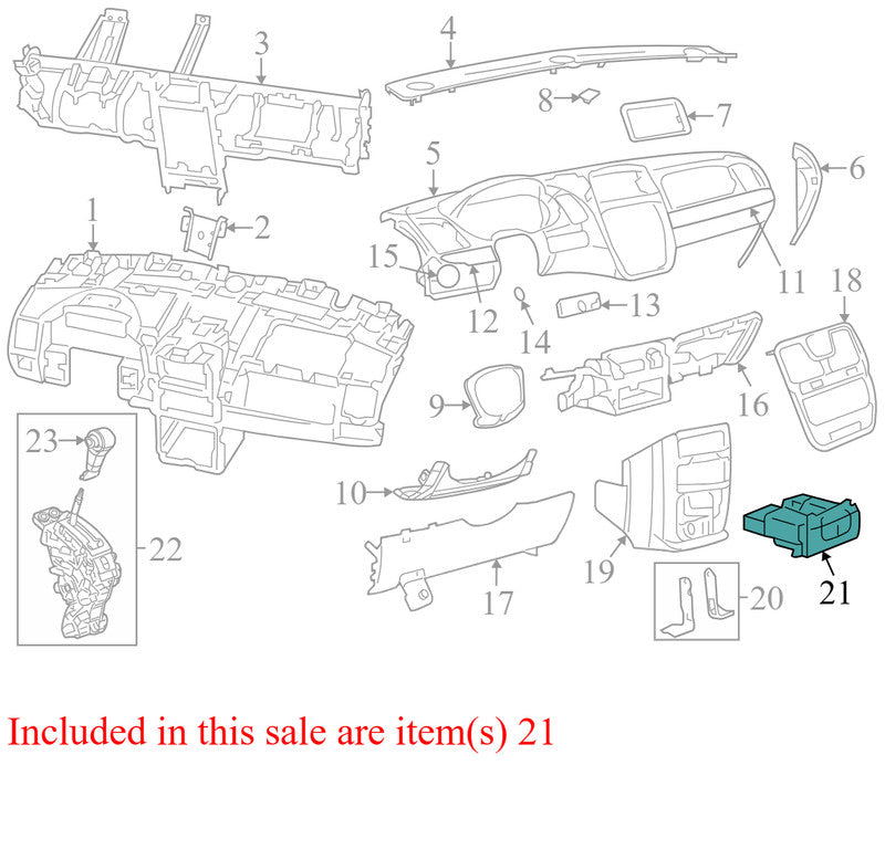 1PE37DX9AB 2011-2016 Chrysler Town &amp; Country Console Cup Holder Used 1PE37DX9AB OEM