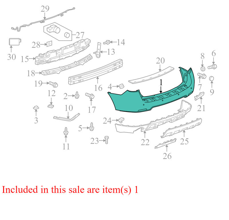 23260231 2010-2017 Chevrolet Equinox Rear Bumper Cover Used OEM 25798788