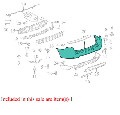 23260231 2010-2017 Chevrolet Equinox Rear Bumper Cover Used OEM 25798788