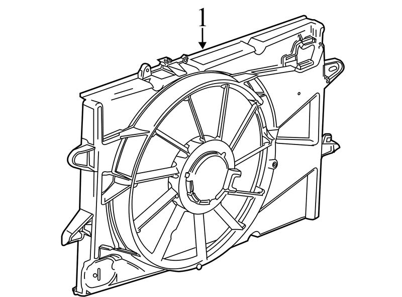 84145767 2010-2017 Chevrolet Equinox Engine Cooling Fan Assembly Used OEM 20831428
