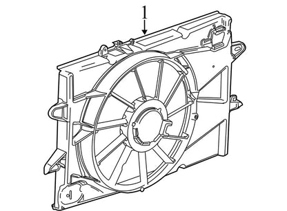 84145767 2010-2017 Chevrolet Equinox Engine Cooling Fan Assembly Used OEM 20831428