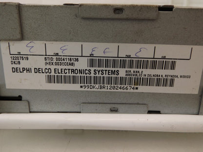 12207519 1999-2006 GMC Yukon GPS Navigation Communication Control Module Used OEM 1220751