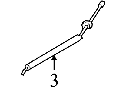 AL8Z7E395A 2008-2012 Ford Escape Automatic Transmission Shifter Cable Used AL8Z7E395A OEM
