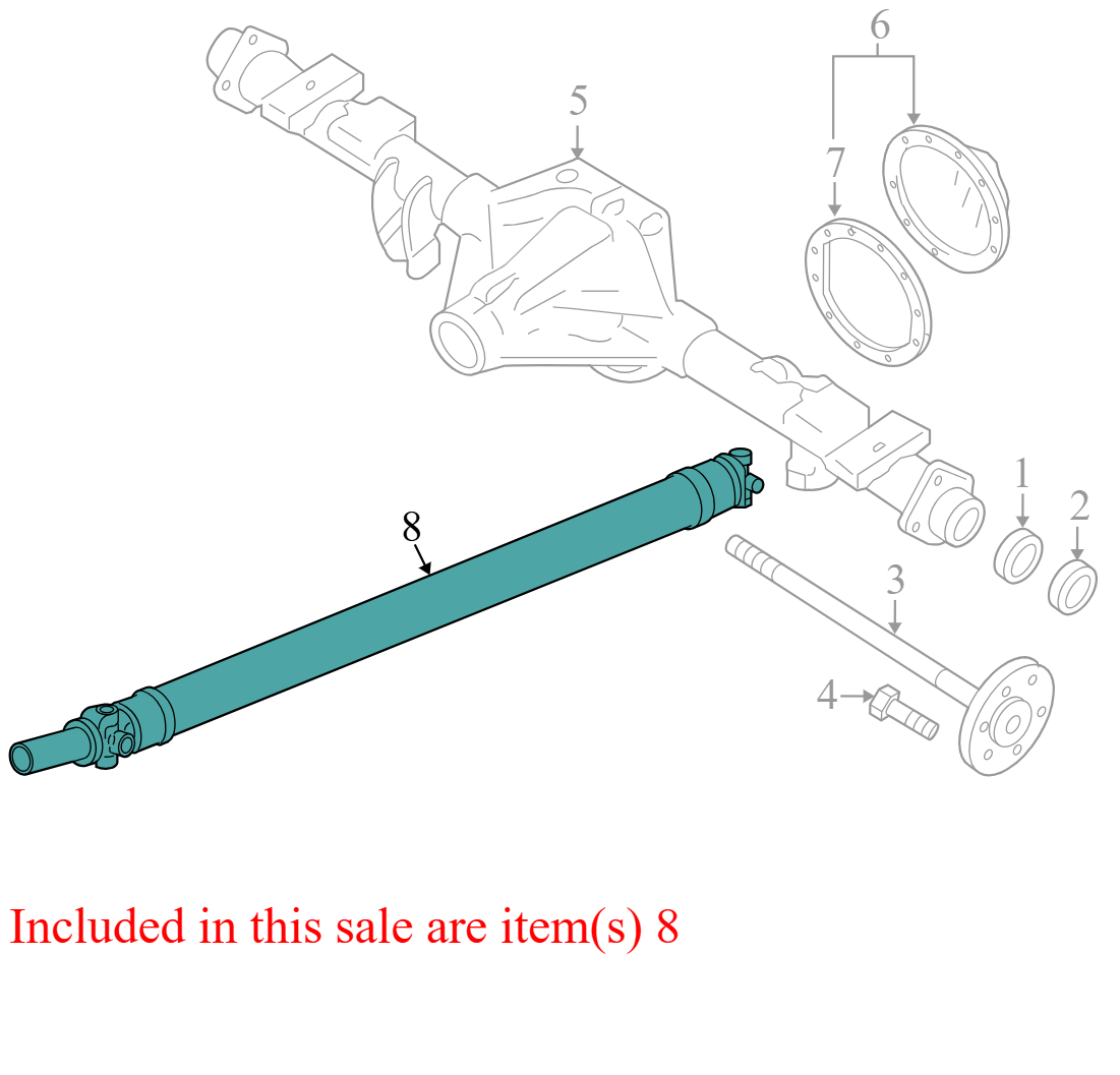 20912697 20912697 2008-2013 Chevrolet Silverado 1500 Drive Shaft 143.5 WB see desc.