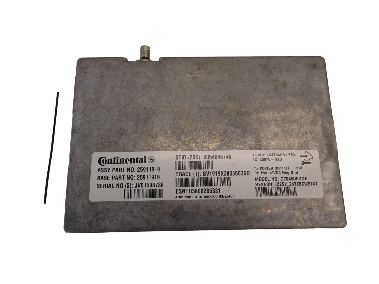25911919 2007-08 Chevrolet Silverado 1500 Wireless Communication Module Used 25911919 OEM