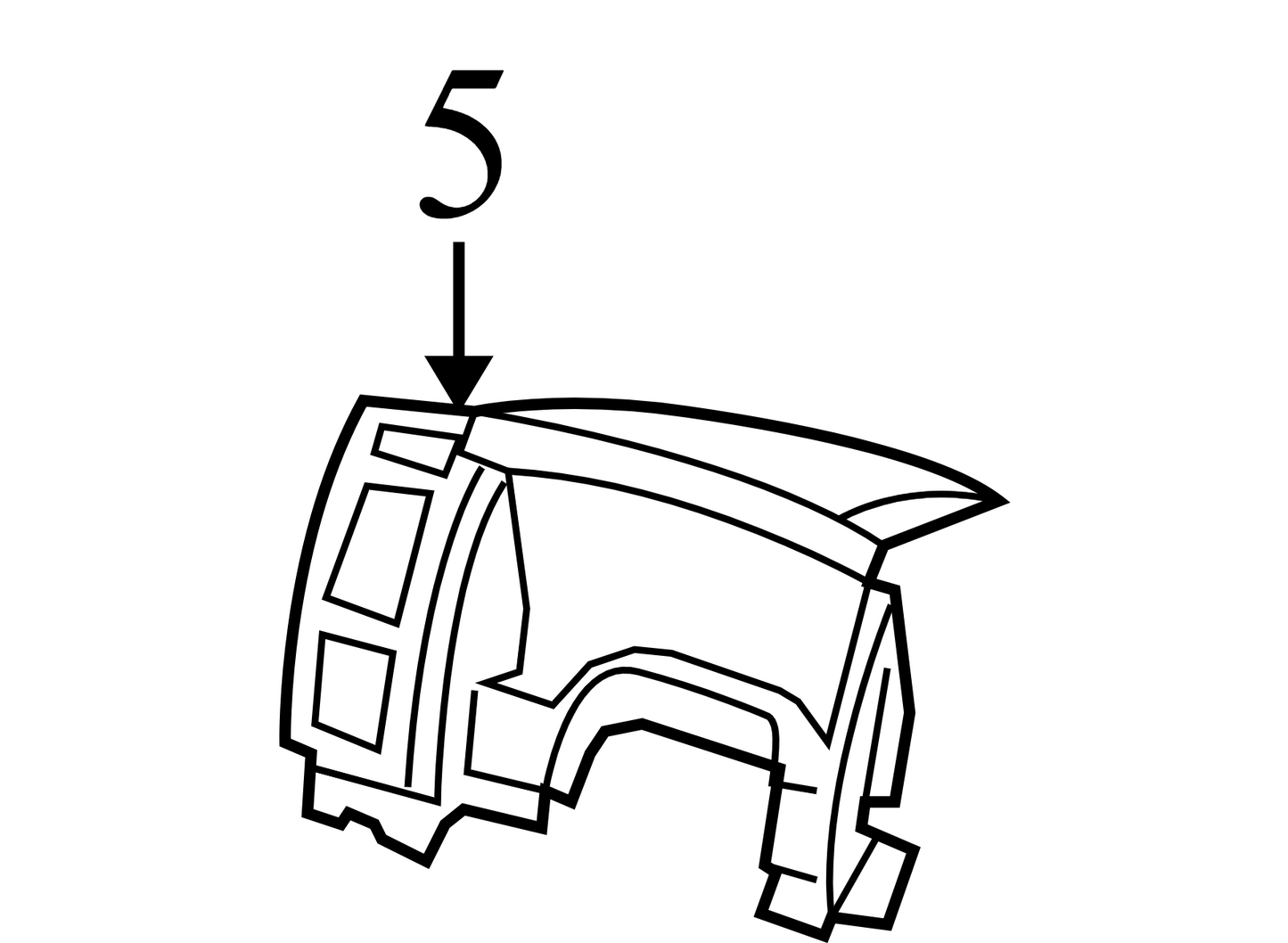 5JU28TRMAA 2006 Dodge Ram 1500 Instrument Cluster Bezel Used 5JU28TRMAA OEM