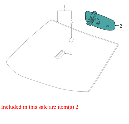 13524917 2011-2015 GMC Terrain Interior Rear View Mirror W/ Onstar Used 13524917 OEM