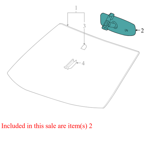 13524917 2011-2015 GMC Terrain Interior Rear View Mirror W/ Onstar Used 13524917 OEM