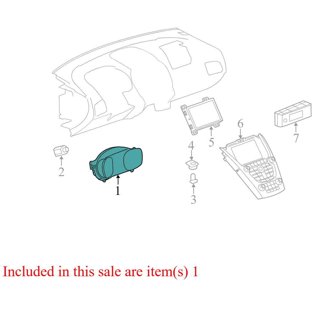 20978081 2011-2015 GMC Terrain Instrument Cluster Used 20978081 OEM