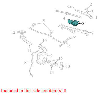22711010 08-12 Chevrolet Malibu Windshield Wiper Motor W/ Transmission Used 22711010 OEM