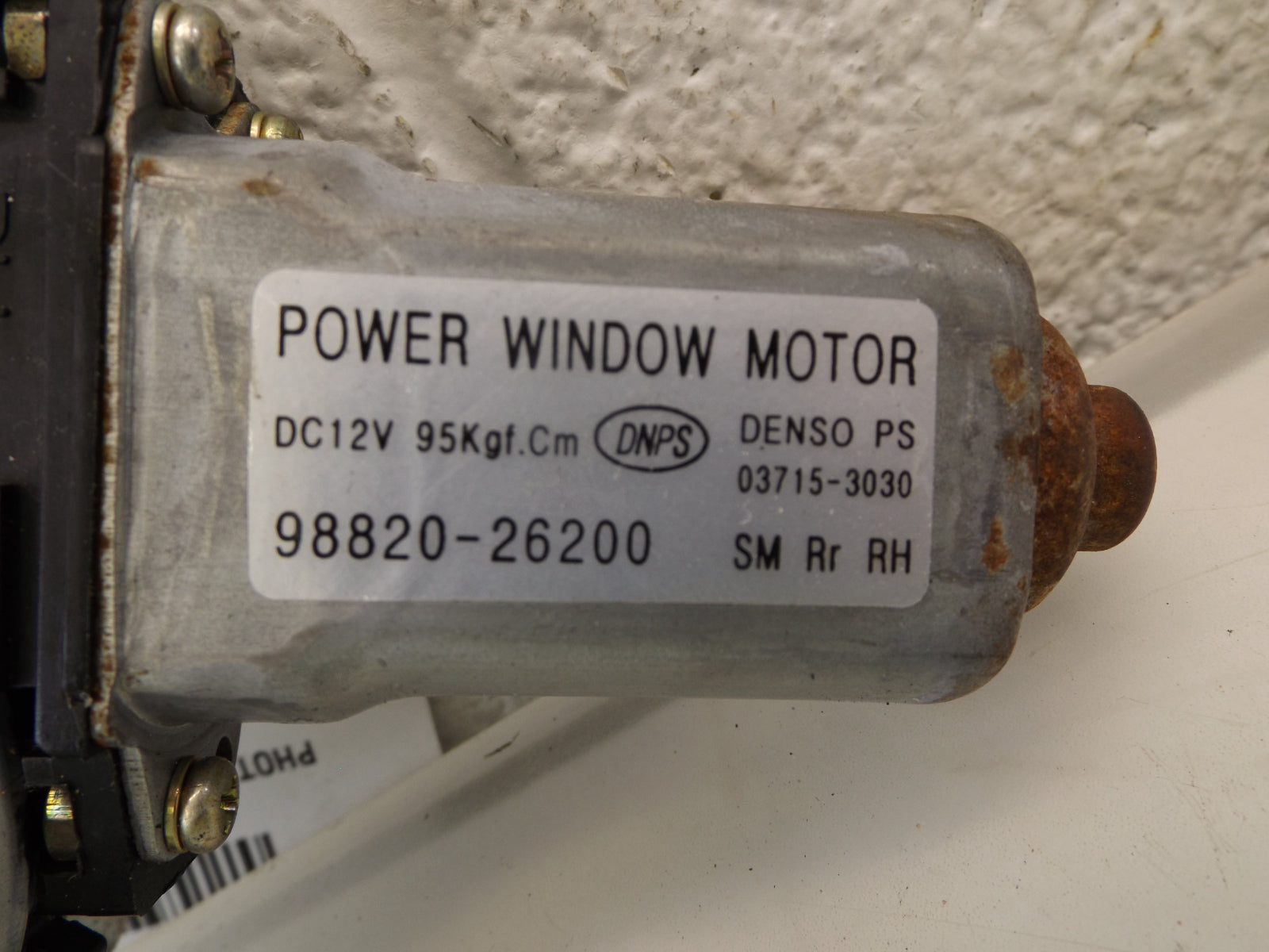 9882026200 2004-2006 Hyundai Santa Fe Rear Right Passenger Window Motor Used 9882026200 OEM