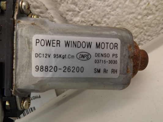 9882026200 2004-2006 Hyundai Santa Fe Rear Right Passenger Window Motor Used 9882026200 OEM