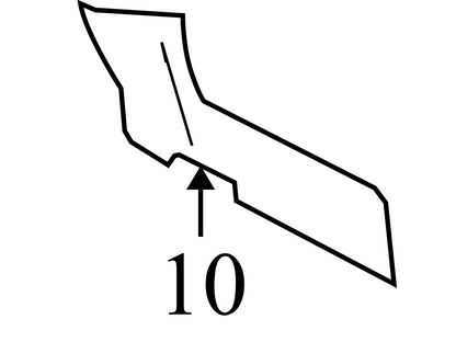 7T4Z7804608AA 2007-2010 Ford Edge Passenger FR Console Trim Panel Used 7T4Z7804608AA OEM