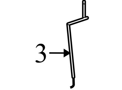 1CR97BD5AA 2003-2009 Dodge Ram FL Interior Door Lock Rod Used 55276127AB OEM