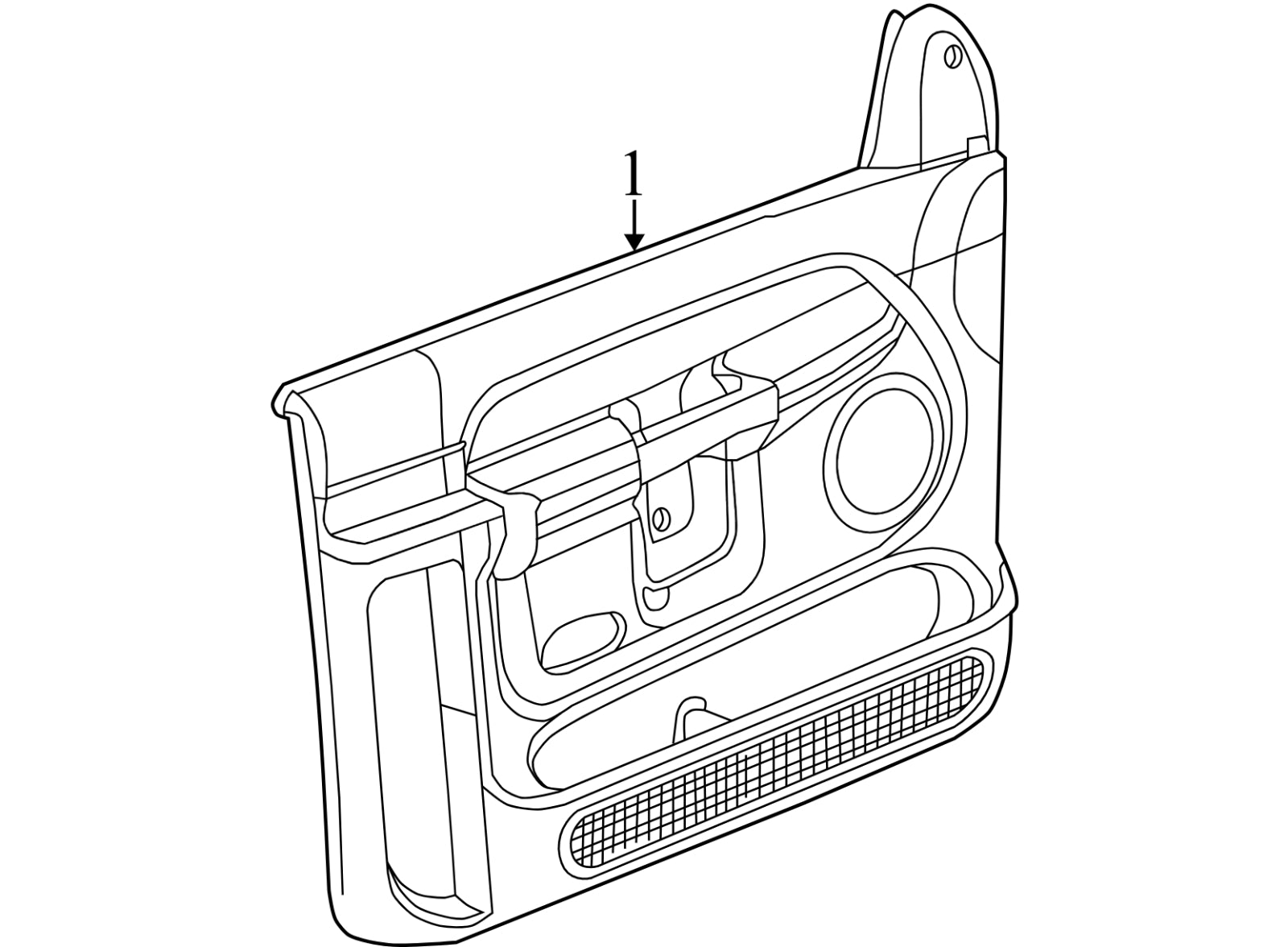 5JV341J3AE 2003-2009 Dodge Ram FR Door Interior Trim Panel (Has Wear) Used 5JV341J3AE OEM