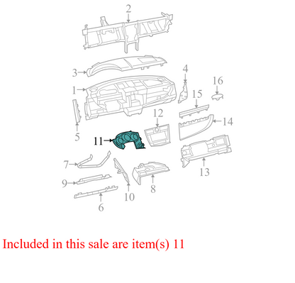 0XS96TRMA 2007-2010 Chrysler Sebring Instrument Cluster Bezel Used 0XS96TRMA OEM