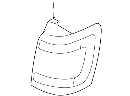 8L8Z13405A 2008-2012 Ford Escape Passenger RR Tail Light Assembly Used 8L8Z13405A OEM