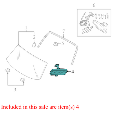 8U5Z17700V 2011-2012 Ford Escape Front Interior Rear View Mirror Used 8U5Z17700V OEM
