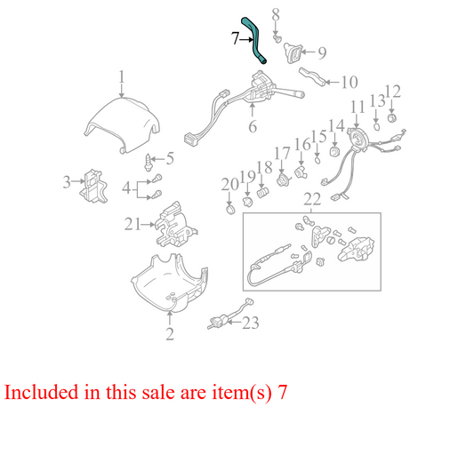 26101680 2000-05 Chevrolet Impala Automatic Transmission Column Shift Lever 26101680 OEM