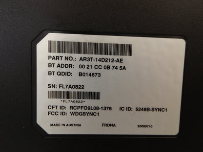 AR3T-14D212-AE 09-11 Ford Focus Communication Voice Recognition Module Used AR3T-14D212-AE OEM