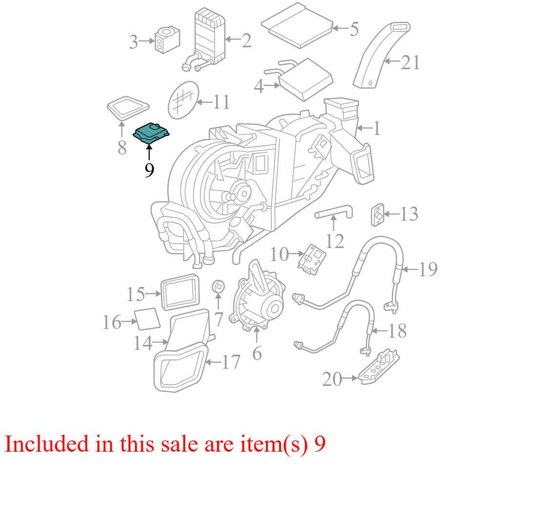 YL5Z19E616AA 2003-2006 Ford Expedition HVAC Blend Door Actuator Used YL5Z19E616AA OEM