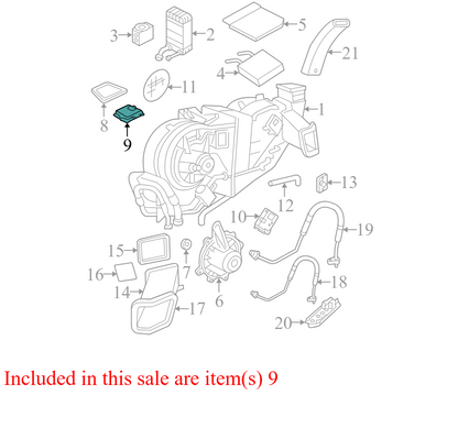 YL5Z19E616AA 2003-2006 Ford Expedition HVAC Blend Door Actuator Used YL5Z19E616AA OEM