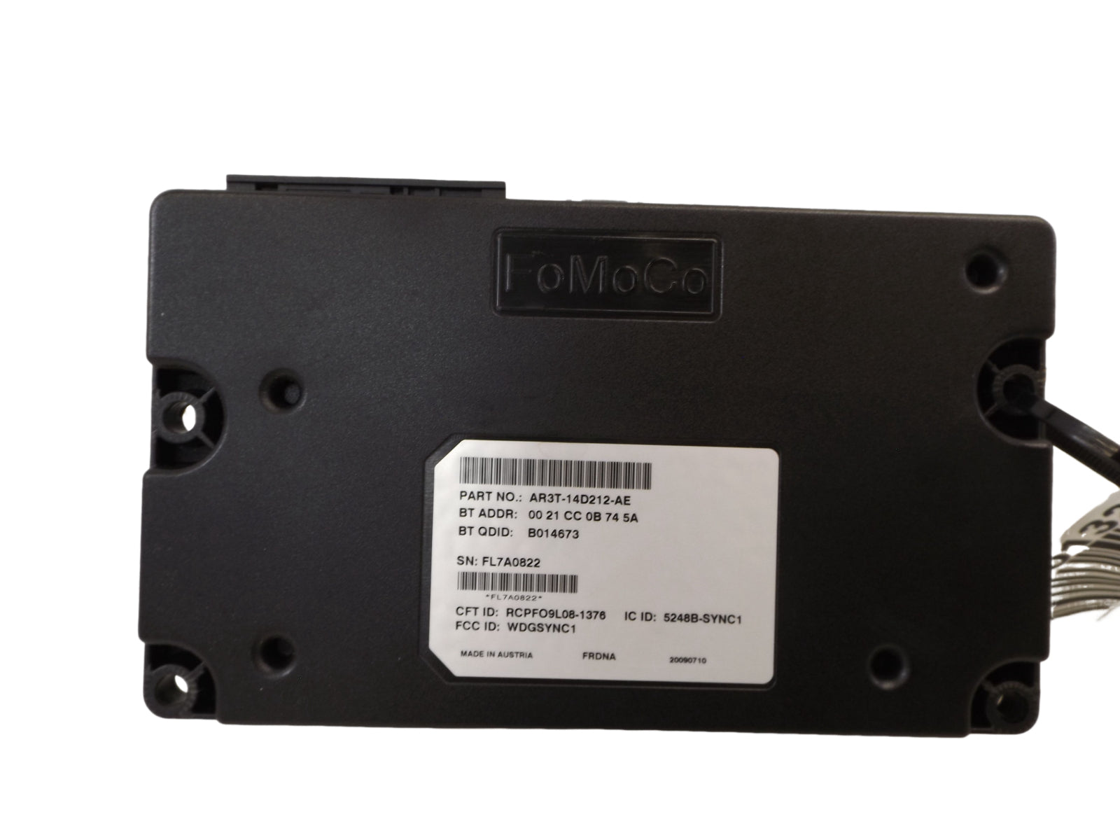 AR3T-14D212-AE 09-11 Ford Focus Communication Voice Recognition Module Used AR3T-14D212-AE OEM