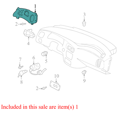 10306209 2000-2005 Chevrolet Impala Instrument Cluster W/O Tach Used 10306209 OEM