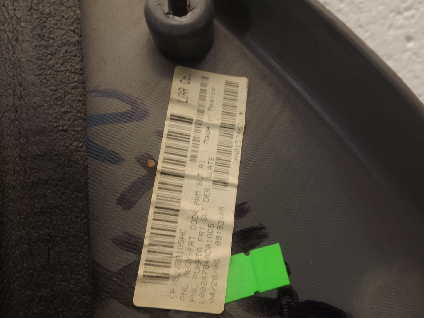 5JV341J3AE 2003-2009 Dodge Ram FR Door Interior Trim Panel (Has Wear) Used 5JV341J3AE OEM