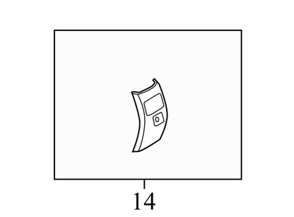 9T4Z78045E24AB 2007-2010 Ford Edge Console Trim Panel Used 9T4Z78045E24AB OEM